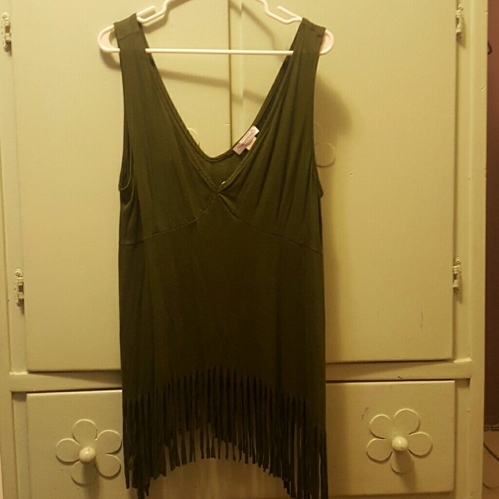 Fringe tank top